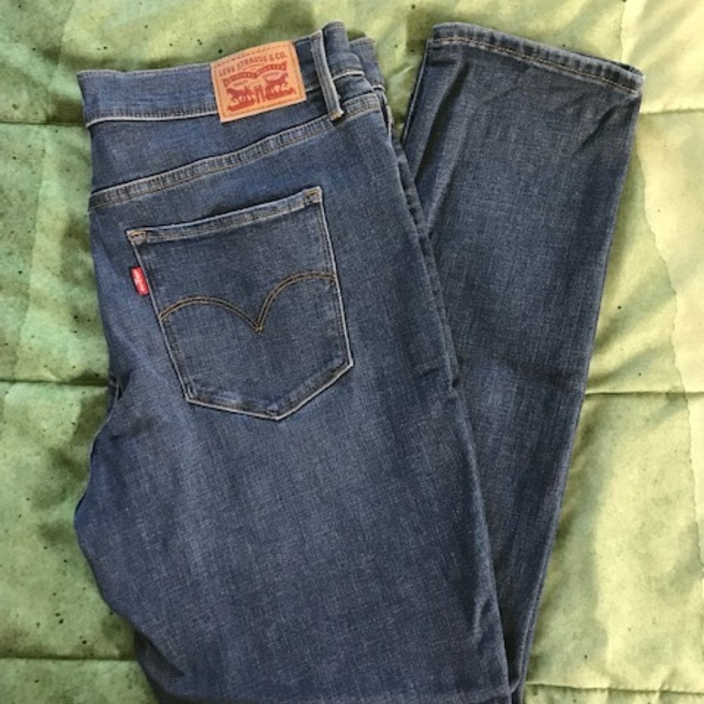 Levi's 311 Shaping Skinny Jeans Medium Blue Excellent Condition Size 31